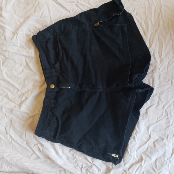 American Apparel Black High Waisted Shorts